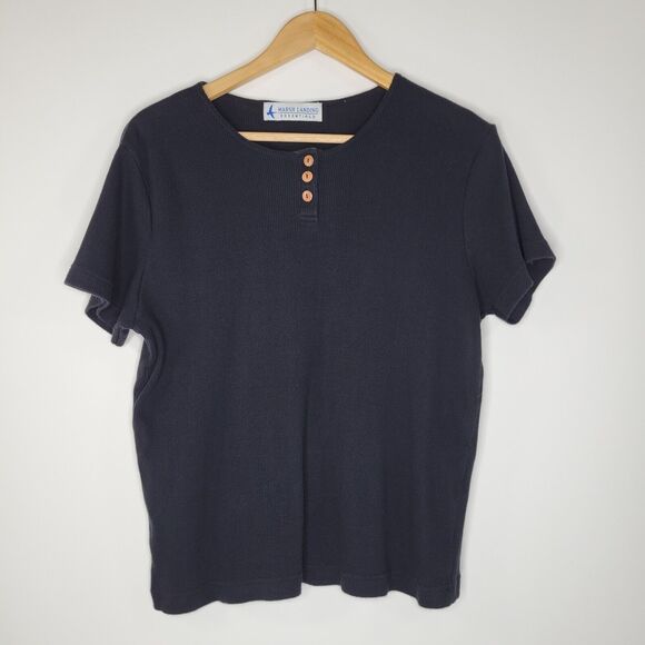 Marsh Landing Black Short Sleeve Tee - Picture 1 of 6